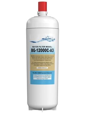 BG-12000C-A3 Replacement Water Filter Cartridge - White with Red Top